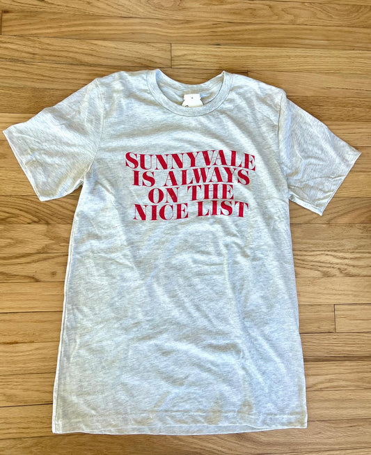 Sunnyvale "Nice List" Tee
