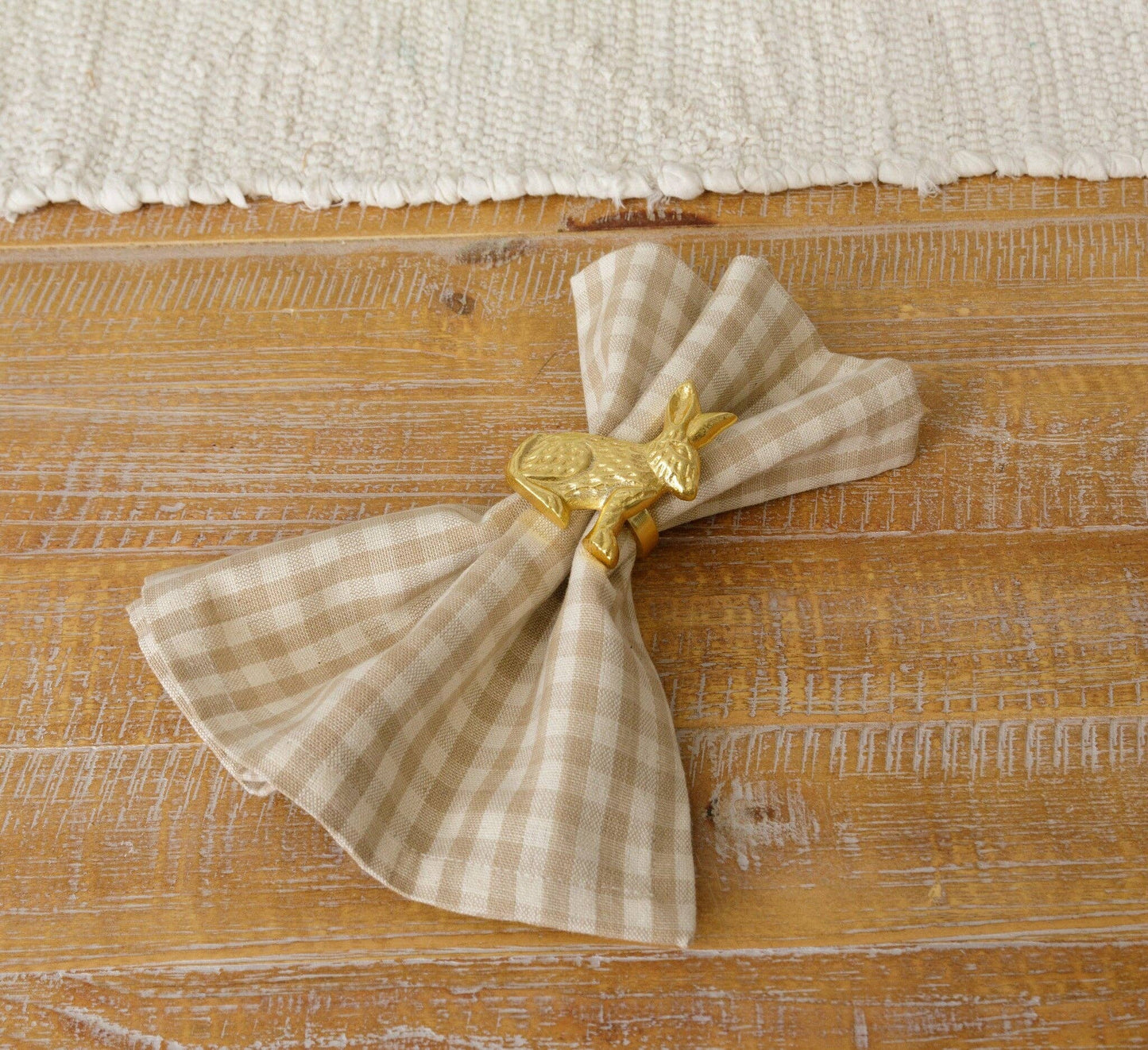 Napkin Ring - Gold Rabbit (PK/4)