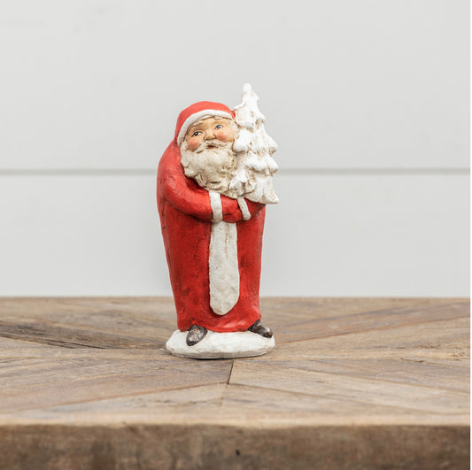 Red Santa with Tree