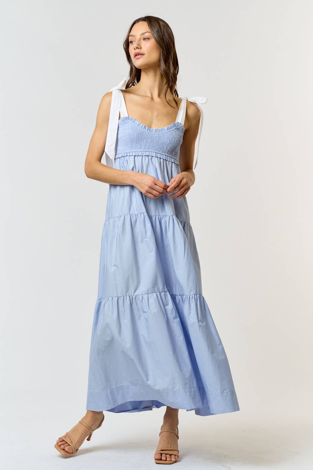 Sweet Summer Time Dress- Light Blue