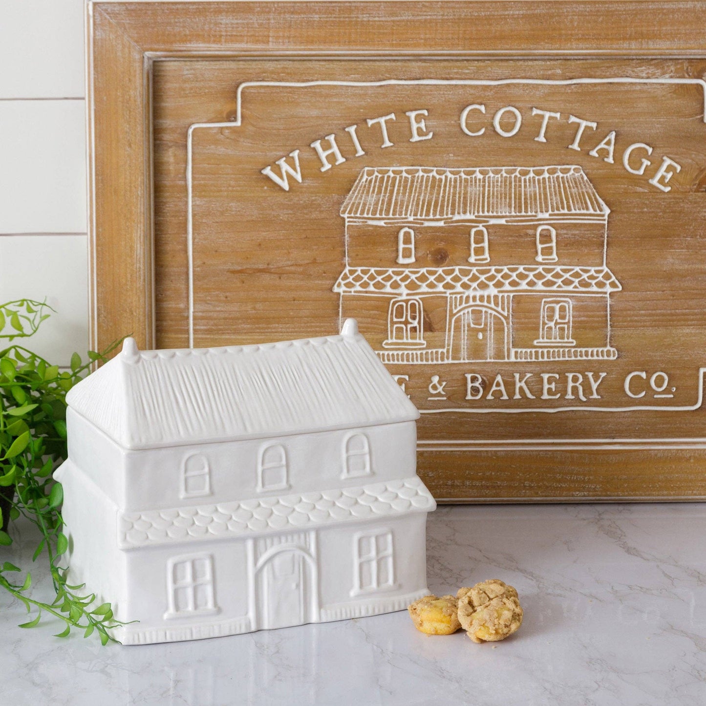 Cottage House Cookie Jar