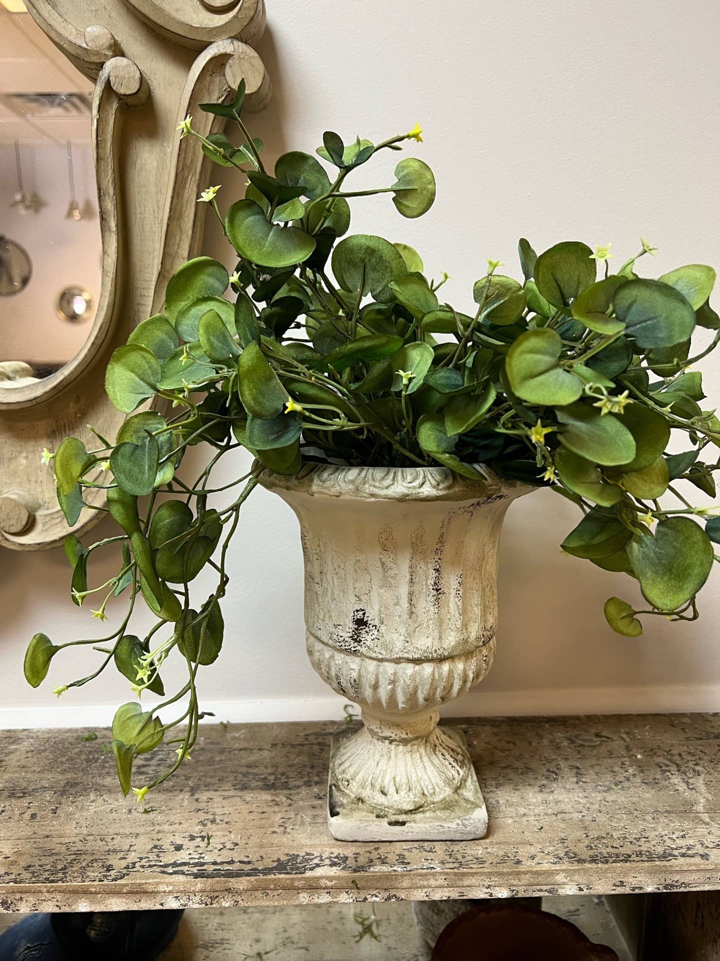 CEMENT URN PLANTER