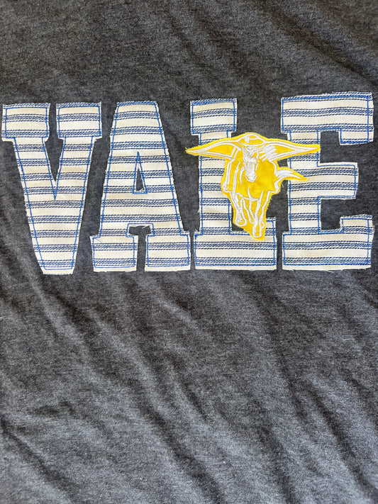 Vale Raider Mascot Game-Day Tee Grey