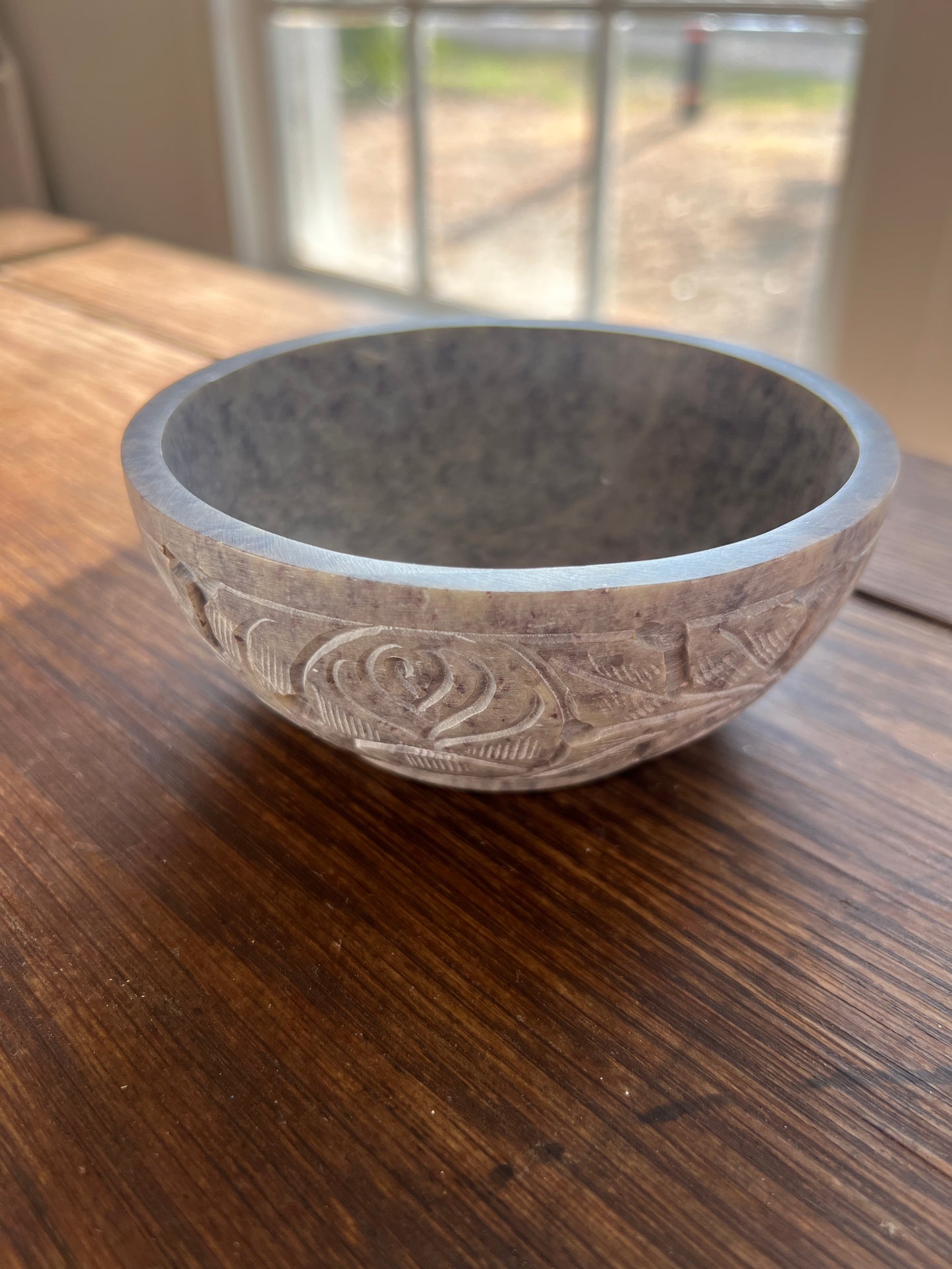 Carved Soapstone Bowl