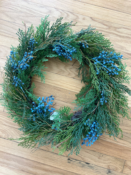 Cedar and Berries Wreath