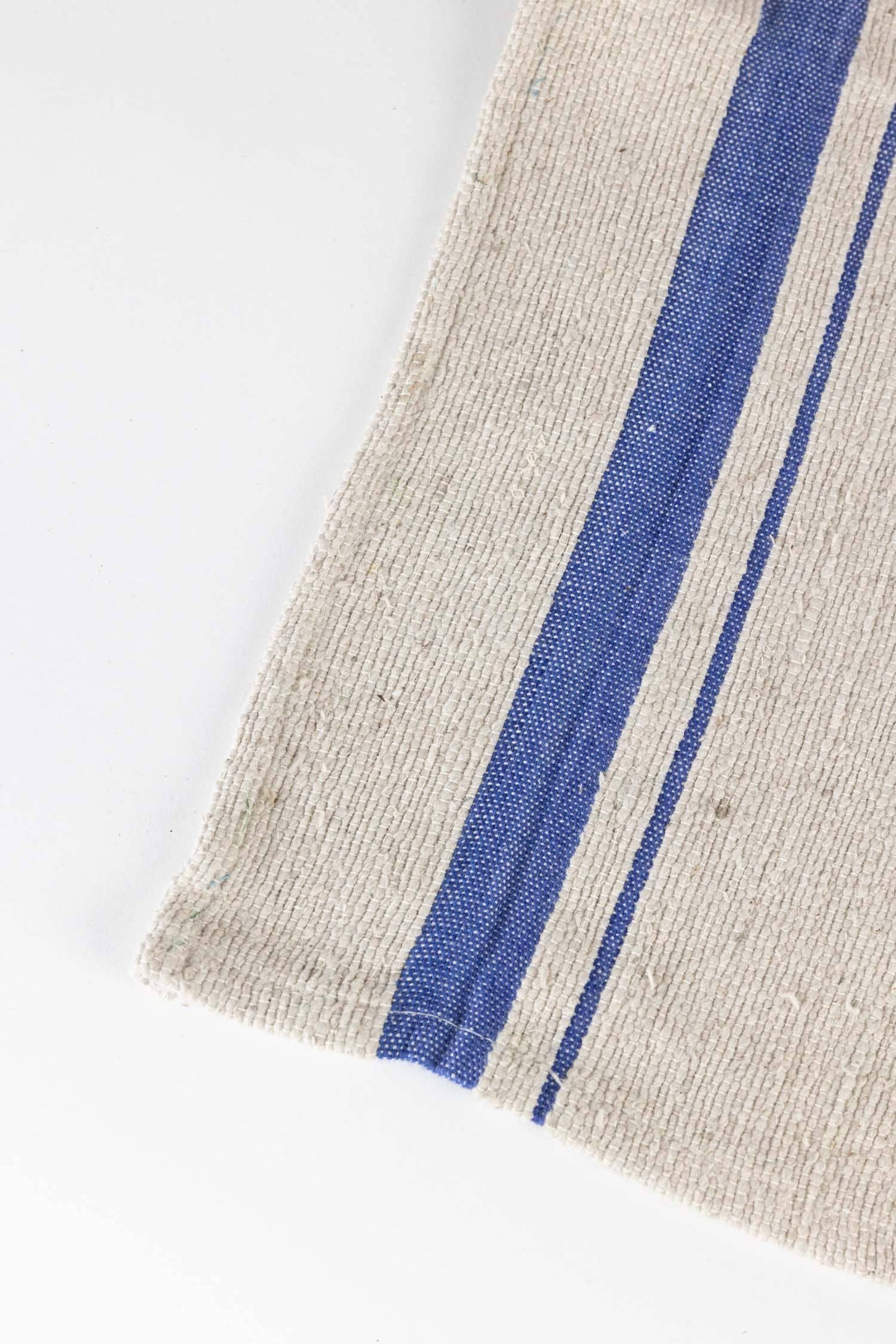 Blue Tan Wide Stripe Tea Towel