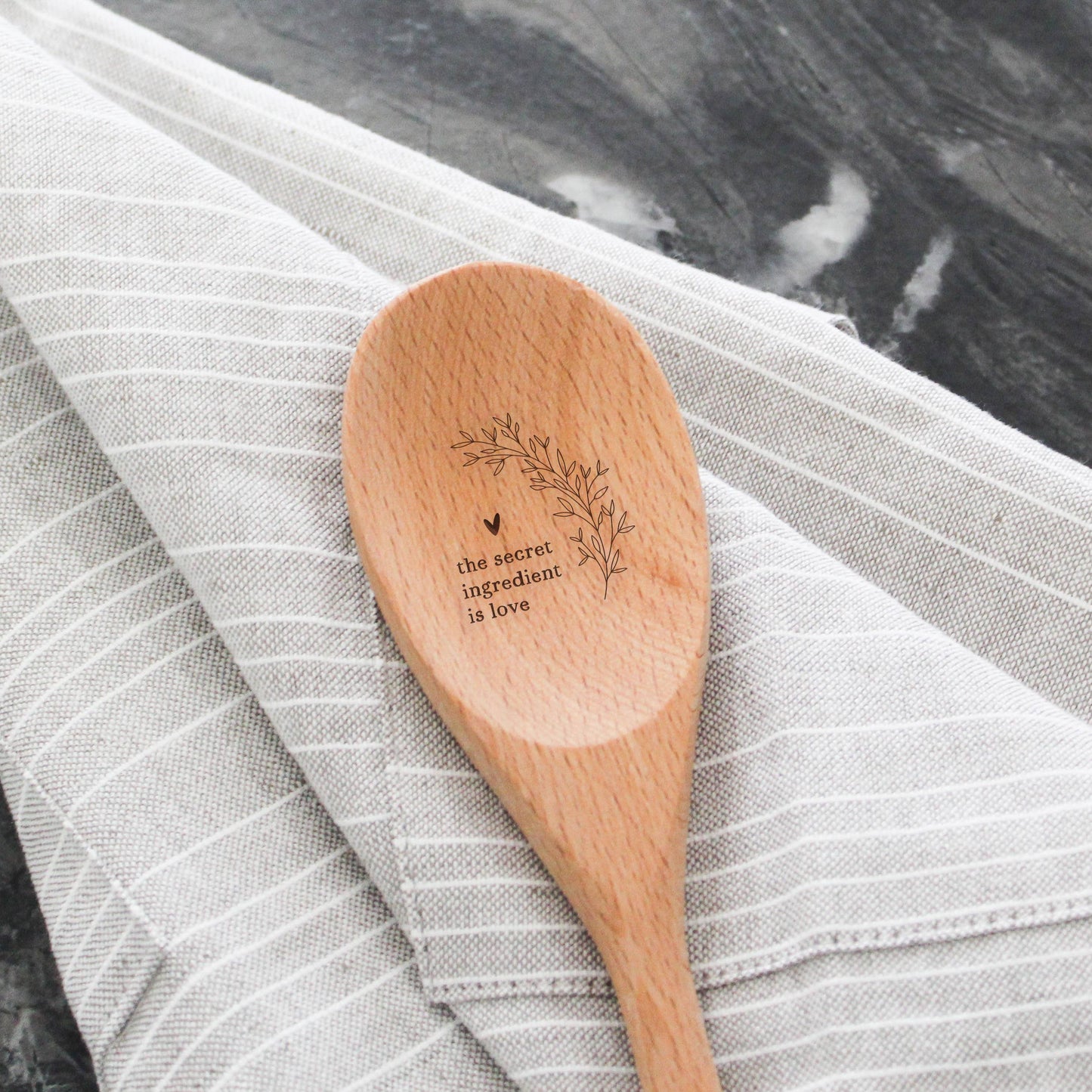 Secret Ingredient - Beechwood Serving Spoon