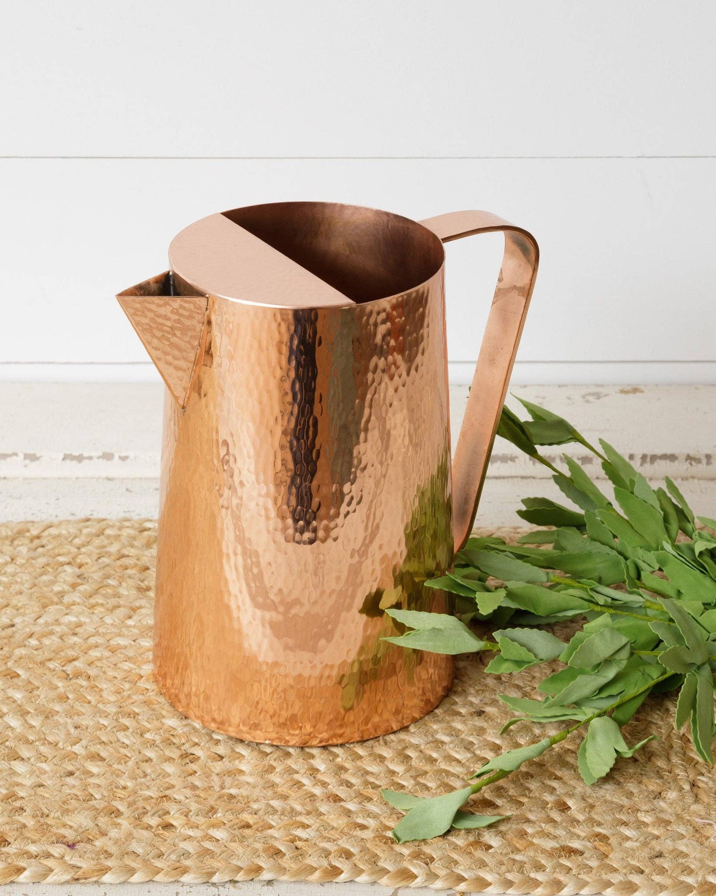 Pitcher - Hammered Copper