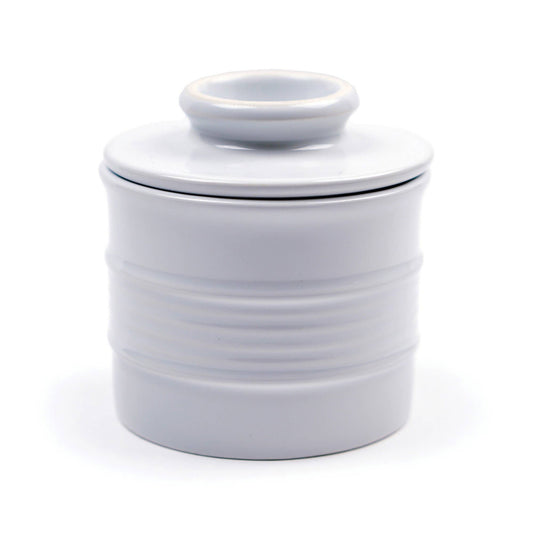 Stoneware Butter Pot - White