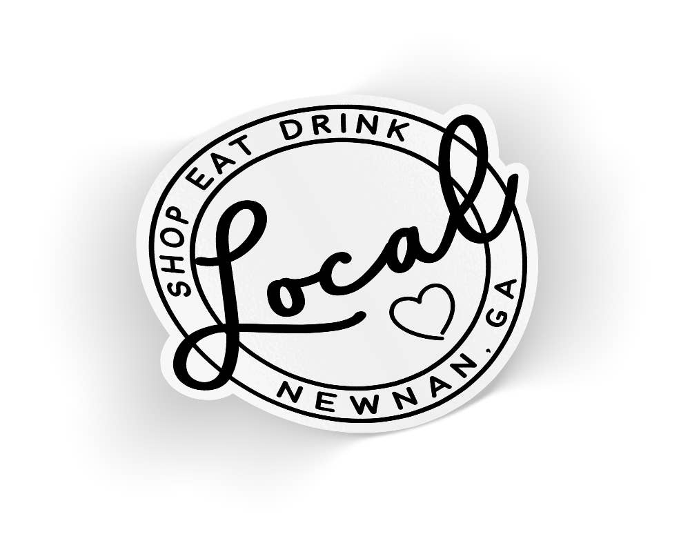 Custom Local Circle Shop Eat Drink Sticker