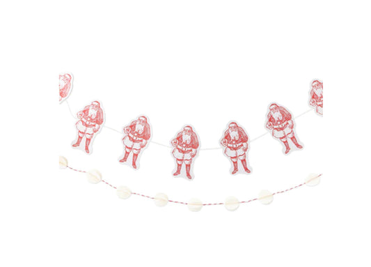 Santa and Felt Circle Banner Set