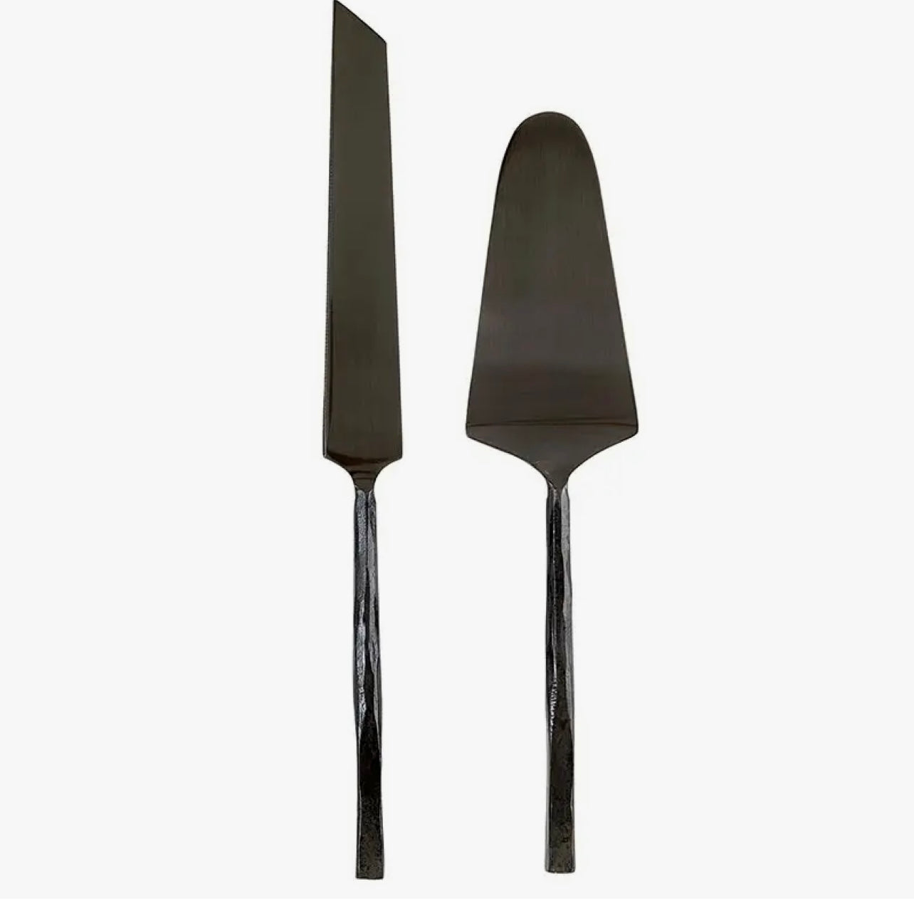 Matte Black Cake Serving Set